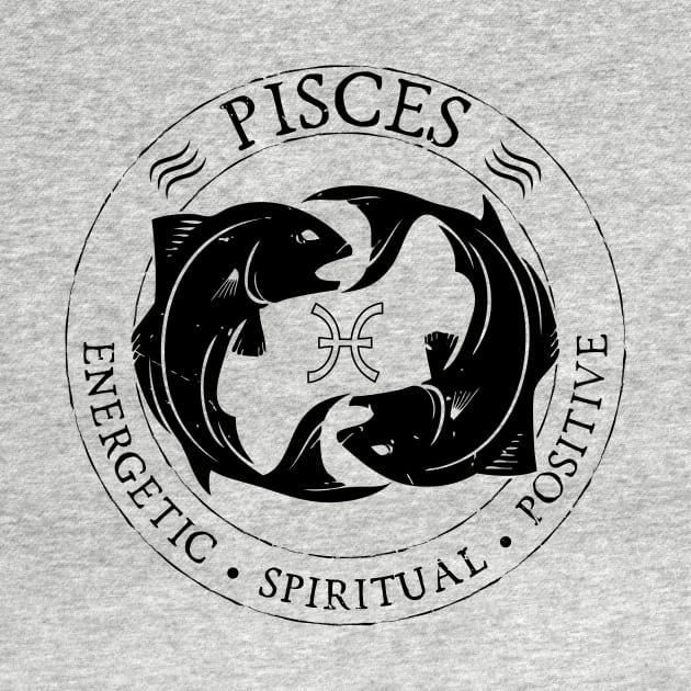 Pisces Zodiac Birthday Star Sign Zodiac Gift by atomguy